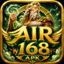 AIR168 APK logo with gold and green fantasy-inspired design